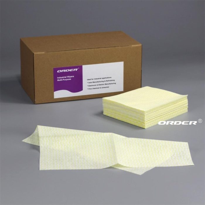 Foodservice Nonwoven Household Cleaning Cloth Yellow - 图片 2