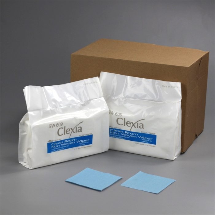 Non-woven Cleanroom cleaning Wipers Clexia-SW604B Blue - 图片 3