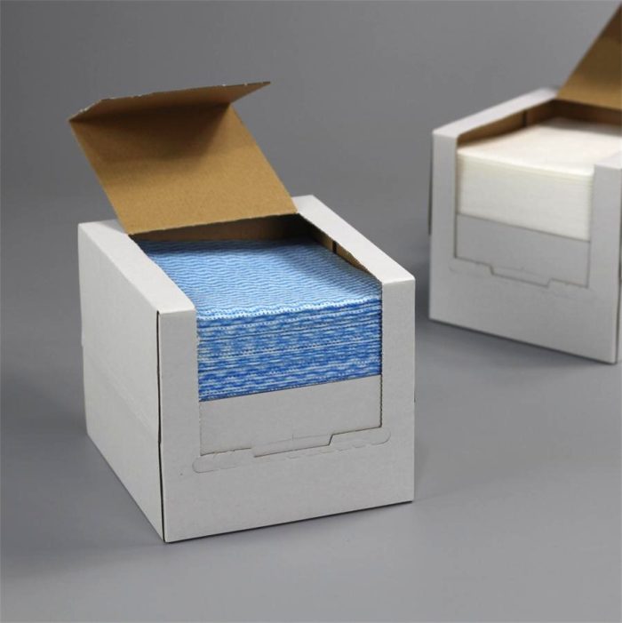 Multi-Purpose 1/4 fold household cleaning cloth Blue