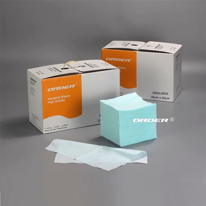 ORDER®Turquoise Apertured Automotive Surface Preparation 1/4 Fold cleaning Wipes