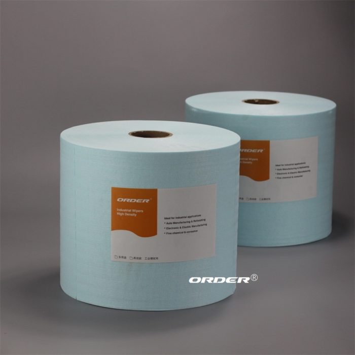 ORDER®Turquoise Apertured Degreasing Cloth Perforated Jumbo Roll - 图片 2