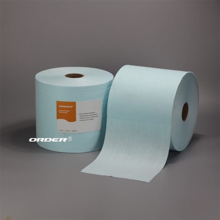 ORDER®Turquoise Apertured Degreasing Cloth Perforated Jumbo Roll - 图片 3