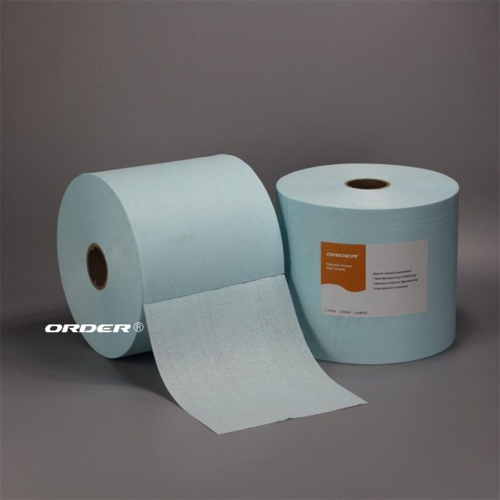 ORDER®Turquoise Apertured Degreasing Cloth Perforated Jumbo Roll - 图片 4