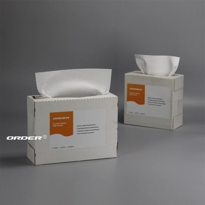 ORDER® PX-3339 Pop-Up Box Mel-tblown Solvent Wipes