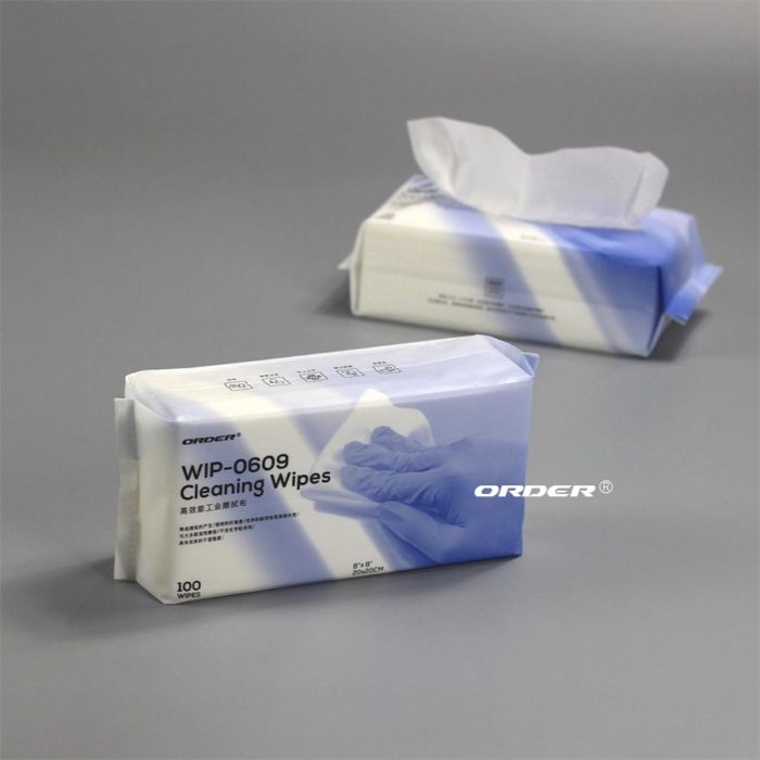 ORDER®WIP-0609 Cleanroom Non-woven cleaning Wipers Pup-up bag