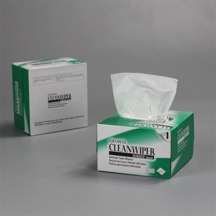 Low lint Anti-static cleaning tissues for electrical and electronic equipment