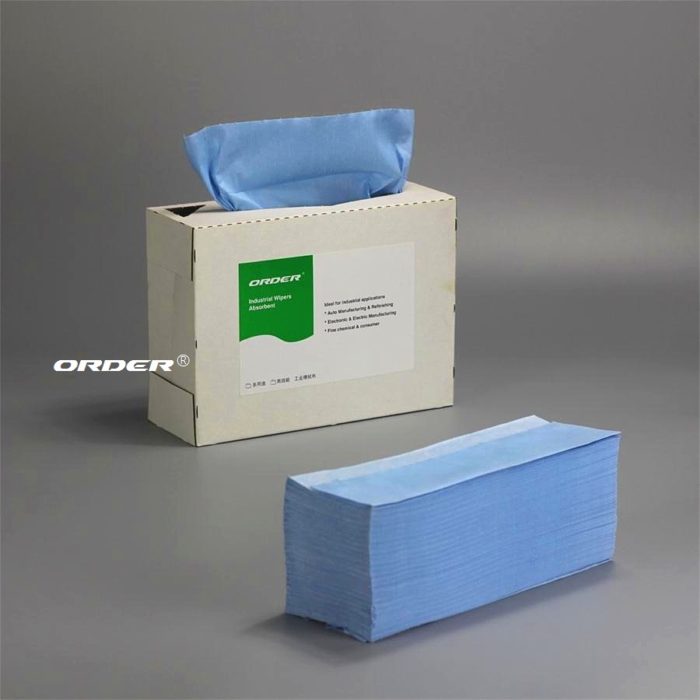 ORDER® Pop-up box Woodpulp PP Degreasing Wipers - 图片 3