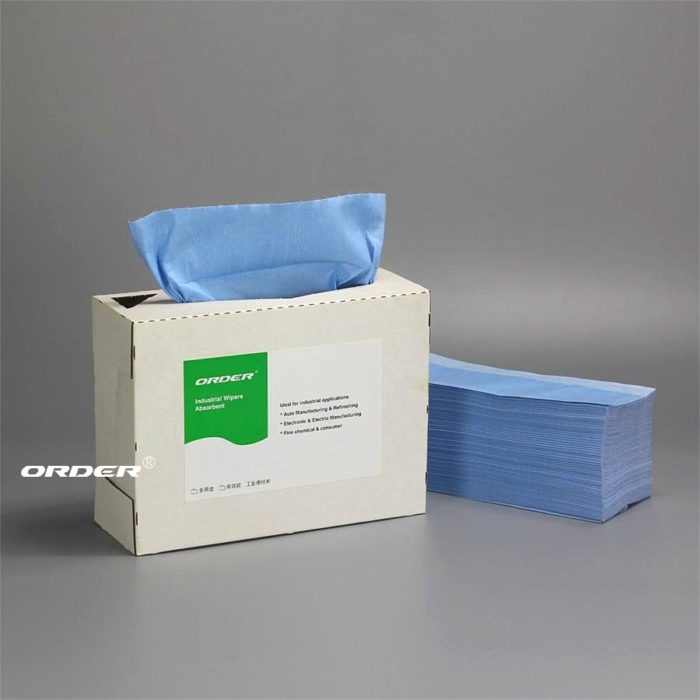 ORDER® Pop-up box Woodpulp PP Degreasing Wipers - 图片 4