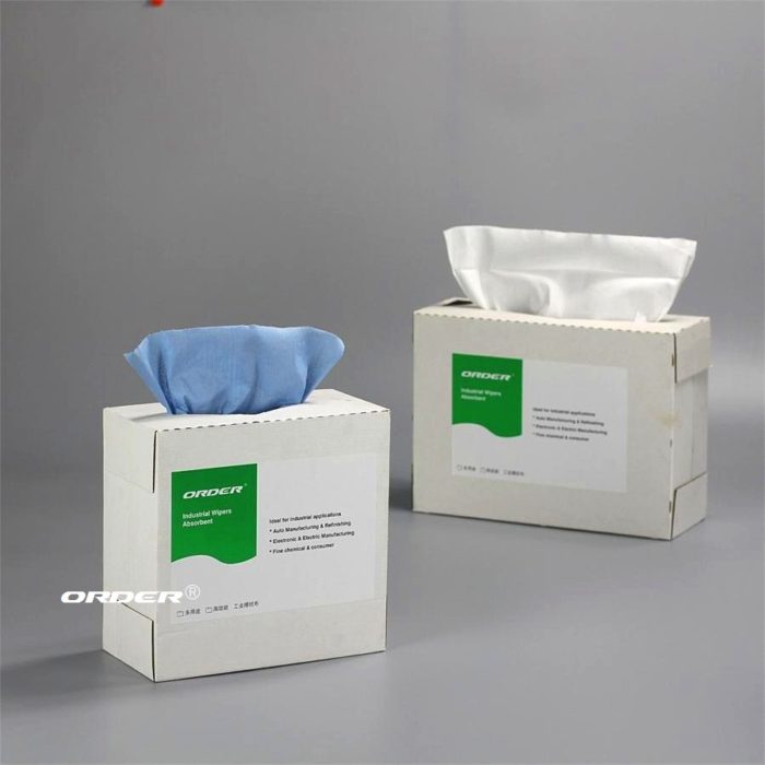 ORDER® Blue Pop-up box Degreasing Wipers - 图片 2