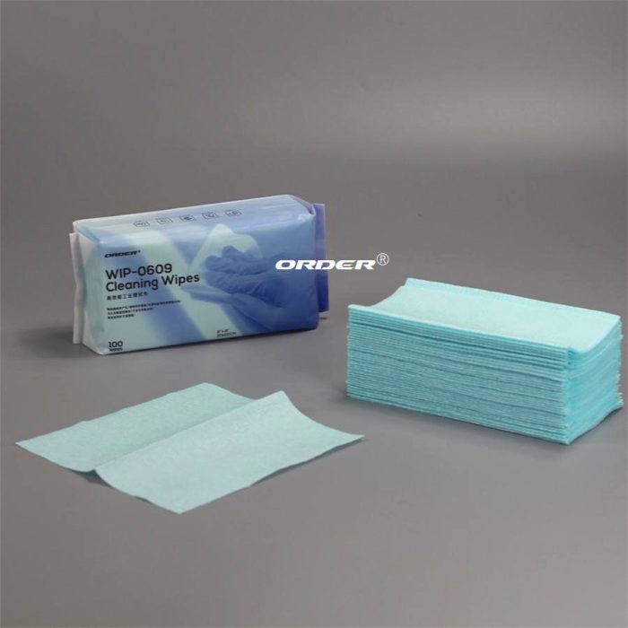 C fold Embossed surface Turquoise cellulose polyester industrial Cleaning Cloths - 图片 5