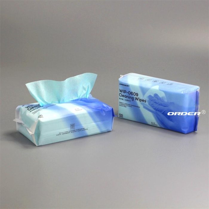 C fold Embossed surface Turquoise cellulose polyester industrial Cleaning Cloths - 图片 2