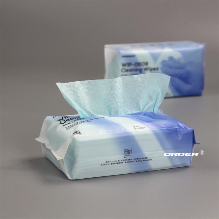 Non-woven C fold Embossed surface cellulose polyester industrial Cleaning Cloth - 图片 6